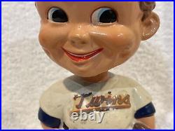 VINTAGE 1962-63 Minnesota Twins Square White Base Bobblehead/Nodder, VERY NICE