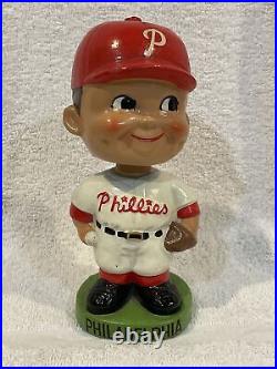 VINTAGE 1962-64 Philadelphia Phillies Green Base Bobblehead/Nodder, GORGEOUS