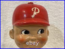 VINTAGE 1962-64 Philadelphia Phillies Green Base Bobblehead/Nodder, GORGEOUS