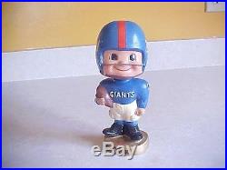 VINTAGE 1962 NEW YORK GIANTS NODDER, BOBBLEHEAD, TOES UP, DATED. LOOK