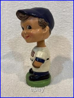 VINTAGE 1964-66 Minnesota Twins Round GREEN Base Bobblehead/Nodder, AWESOME-LOOK