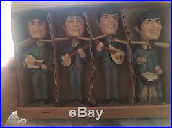 VINTAGE 1964 BEATLES BOBBLE HEAD DOLLS RARE and collectible