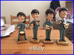 VINTAGE 1964 BEATLES BOBBLE HEAD DOLLS rare and collectible