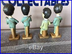 VINTAGE 1964 BEATLES BOBBLE HEAD DOLLS rare and collectible ALL ORIGINAL