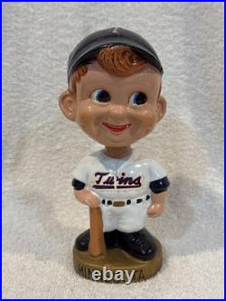 VINTAGE 1966 Minnesota Twins Gold Base Bobblehead/Nodder, GORGEOUS