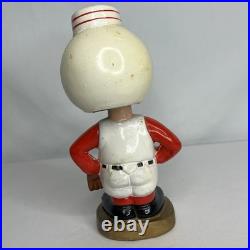 VINTAGE 1967 Cincinnati Reds Mr. Red Gold Base Bobblehead/Noddler