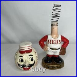 VINTAGE 1967 Cincinnati Reds Mr. Red Gold Base Bobblehead/Noddler