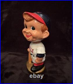 VINTAGE 1967 MLB California Angels Batter Bobblehead Nodder on Gold Base VINTAGE 1967 MLB California Angels Batter Bobblehead Nodder on Gold Base