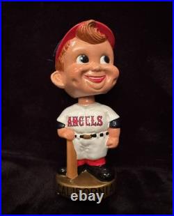 VINTAGE 1967 MLB California Angels Batter Bobblehead Nodder on Gold Base VINTAGE 1967 MLB California Angels Batter Bobblehead Nodder on Gold Base