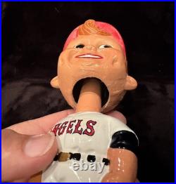 VINTAGE 1967 MLB California Angels Batter Bobblehead Nodder on Gold Base VINTAGE 1967 MLB California Angels Batter Bobblehead Nodder on Gold Base