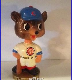 VINTAGE 1968 CHICAGO CUBS MASCOT BOBBLEHEAD-6 1/2, Exc. Condition