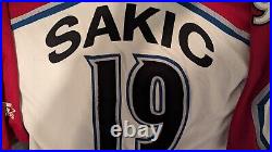 VINTAGE 1990's NHL JOE SAKIC COLORADO AVALANCHE ALL SEWN STARTER JERSEY