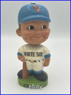 VINTAGE 60s White Sox Green Base Bobblehead Nodder