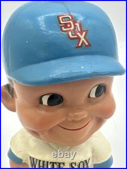 VINTAGE 60s White Sox Green Base Bobblehead Nodder