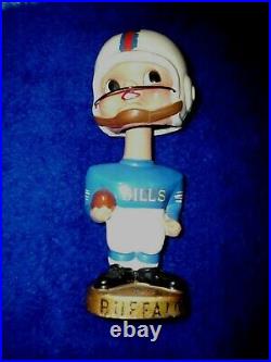 VINTAGE AFL BUFFALO BILLS BOBBLEHEAD DOLL, 1960s GREAT SHAPE VERY RARE PADDED EAR