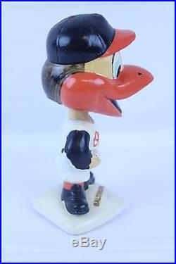 Vintage Baltimore Orioles Mascot Bobble Head Nodder White Base