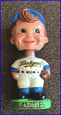 VINTAGE BOBBLEHEAD Los Angeles Dodgers 1960s NM JAPAN 1962 7 Nodder MEMORYLEN