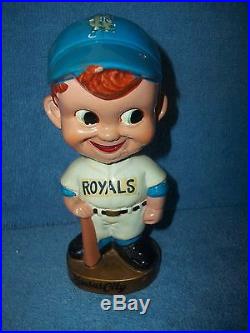 Vintage Bobble Head Nodder Kansas City Royals One Of Many Listed