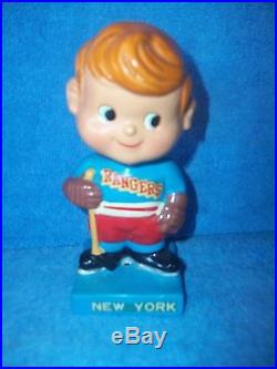 Vintage Bobble Head Nodder New York Rangers Japan 1962 One Of Many Listed