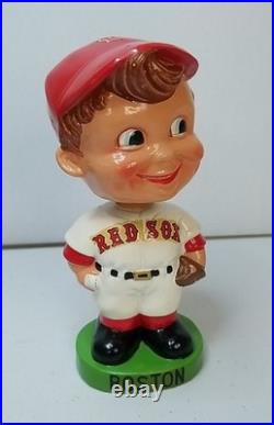 VINTAGE BOSTON RED SOX 1960's NODDER BOBBLEHEAD GREEN BASE