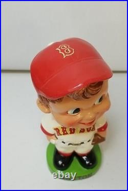 VINTAGE BOSTON RED SOX 1960's NODDER BOBBLEHEAD GREEN BASE