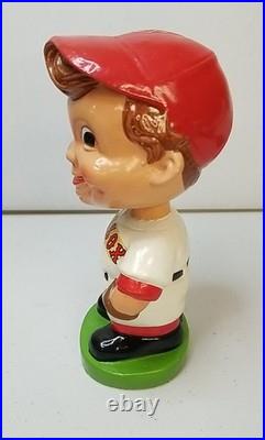VINTAGE BOSTON RED SOX 1960's NODDER BOBBLEHEAD GREEN BASE