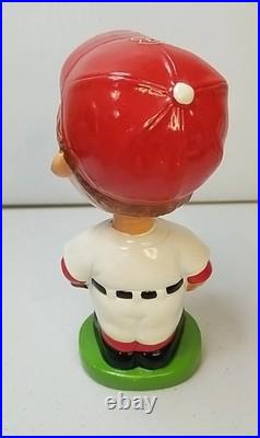 VINTAGE BOSTON RED SOX 1960's NODDER BOBBLEHEAD GREEN BASE