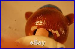 Vintage Chicago Cubs Mascot Bobble Head Nodder Japan With Bat & Bottom Magnet