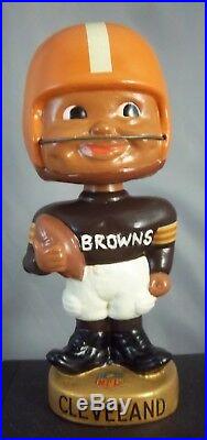 VINTAGE Cleveland Browns Black player Toes-Up Nodder, bobbing, bobblehead doll