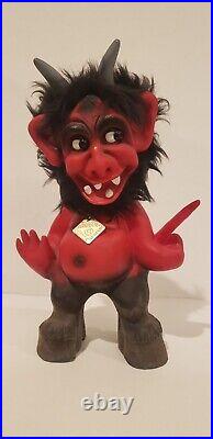 VINTAGE DEVIL BELZEBU HEICO BOBBLE HEAD FIGURE 60s