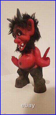 VINTAGE DEVIL BELZEBU HEICO BOBBLE HEAD FIGURE 60s