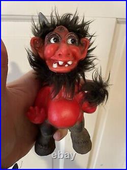 VINTAGE FIGURE BOBBLE HEAD DEVIL BELZEBU HEICO MADE IN GERMANY 1960s