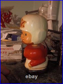 VINTAGE FOOTBALL QUARTERBACK ALL AMERICAN BANK BOBBLEHEAD NODDER JAPAN 1960s