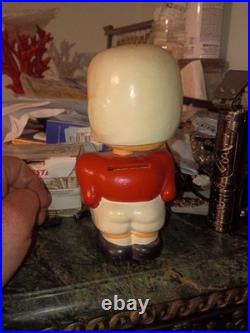 VINTAGE FOOTBALL QUARTERBACK ALL AMERICAN BANK BOBBLEHEAD NODDER JAPAN 1960s
