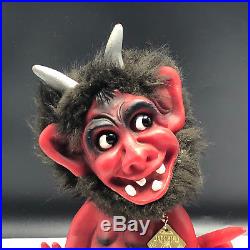 VINTAGE GERMANY BOBBLEHEAD nodder bobble head Heico Red Devil Demon Satan horns