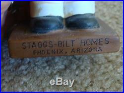 Vintage Happy Homer Staggs-bilt Homes Bobble Head Phoenix Az Rare