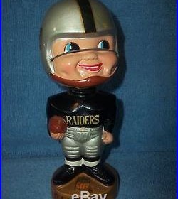 Vintage Oakland Raiders Bobble Head Nodder One Of Several Sport Nodders Listed