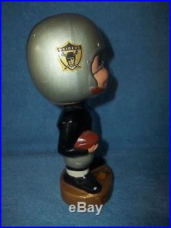 Vintage Oakland Raiders Bobble Head Nodder One Of Several Sport Nodders Listed