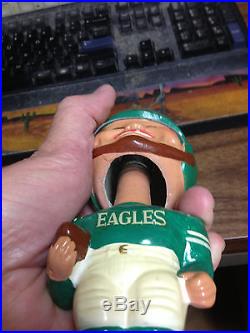 Vintage Philadelphia Eagles #00 Football Player NFL Bobblehead Nodder Gold Base Vintage Philadelphia Eagles #00 Football Player NFL Bobblehead Nodder Gold Base
