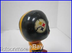 Vintage Pittsburgh Steelers #00 Football Player NFL Bobblehead Nodder Gold Base