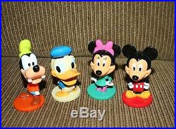 VINTAGE RARE DISNEY Kellogg's Mickey&Minnie Mouse, Donald, Goofy Bobble Heads