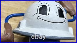 VINTAGE RARE Pair of Bobble Head Utility Lineman Helmet Pacific Gas And Electric VINTAGE RARE Pair of Bobble Head Utility Lineman Helmet Pacific Gas And Electric