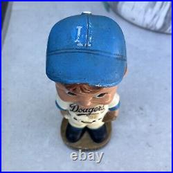 VINTAGE RARE SANDY KOUFAX 1960's Los Angeles Dodgers Mini Nodder Made In Japan