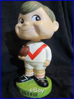 VINTAGE ST GEORGE BOBBLEHEAD BOBBLE HEAD NRL RUGBY LEAGUE CAR DASH FORD HOLDEN