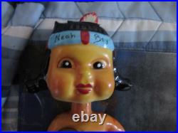 (VTG) 1957 Milwaukee Braves 1957 NL CHAMPS nodder Bobbing Head Bobblehead Mascot
