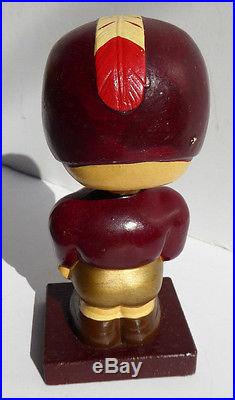 VTG 1960'S WASHINGTON REDSKINS NFL FOOTBALL BOBBLE HEAD NODDER SQUARE BASE Japan VTG 1960'S WASHINGTON REDSKINS NFL FOOTBALL BOBBLE HEAD NODDER SQUARE BASE Japan