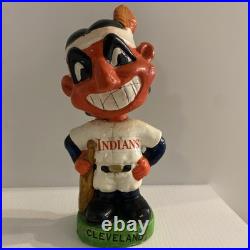 VTG? 1960's Cleveland Indians Chief Wahoo Nodder/Bobblehead, MLB, Ceramic