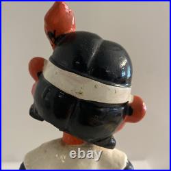 VTG? 1960's Cleveland Indians Chief Wahoo Nodder/Bobblehead, MLB, Ceramic