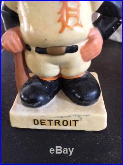 VTG 1960's Detroit Tiger Nodder, Bobblehead, Japan, white base, baseball, NICE