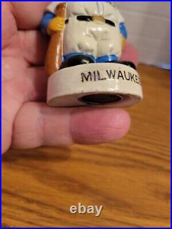 (VTG) 1960's Milwaukee Braves Mascot Mini Bobblehead Nodder Doll
